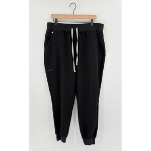 Figs Zamora Jogger Scrub Pants Womens XXL High Waisted Black Cargo